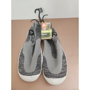 NEW Ozark Trail Men's Size 11-12 Gray Knit Adjustable Aqua Sock Water Shoes